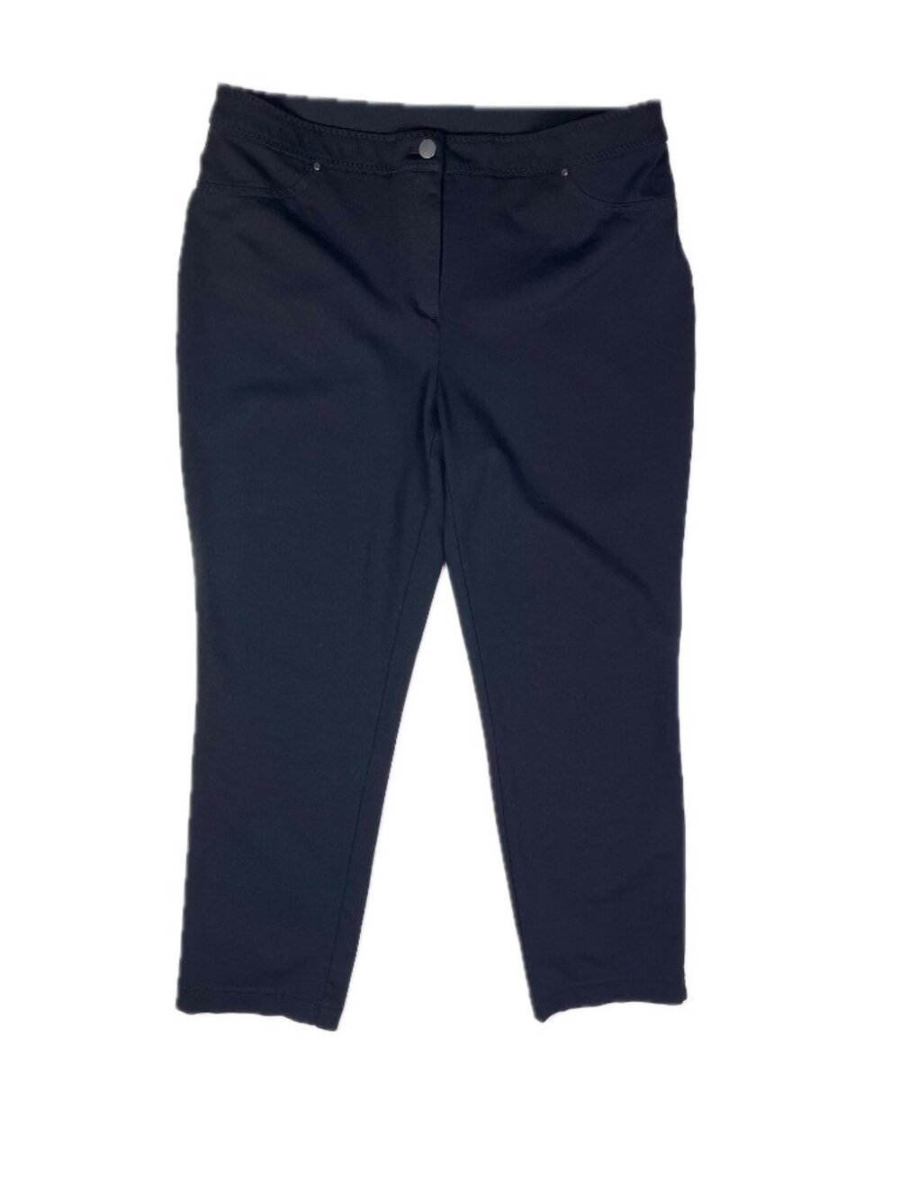 Chico's Size 2 Short (L Short) Black Pants Stretchy